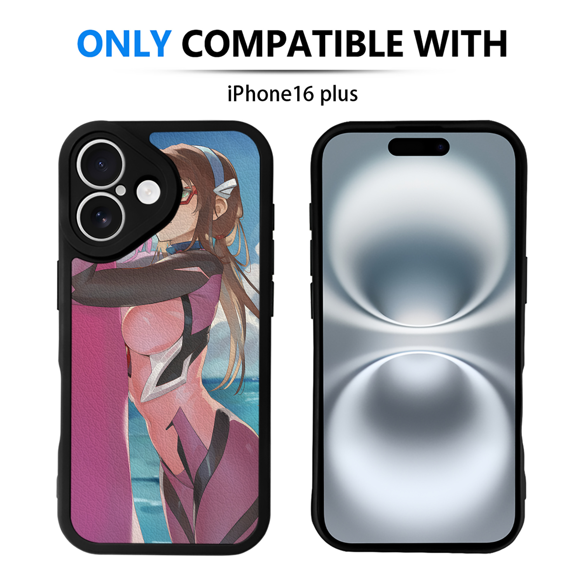 （画像用） EVA 新世紀エヴァンゲリオン 【iPhone 16シリーズ対応】シリコンスマホケース（レザー調） 材質：シリコン